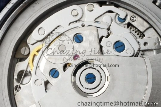 MIROTIME 0312 Bright Pilot Chrono SS AZF 1:1 Best Edition Green Dial on Brown Leather Strap A 7059